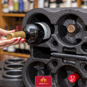 Mala Exclusiva de Transporte Segurança Para Garrafas Anti Impacto +2 Transbottle Para 6 Garrafas