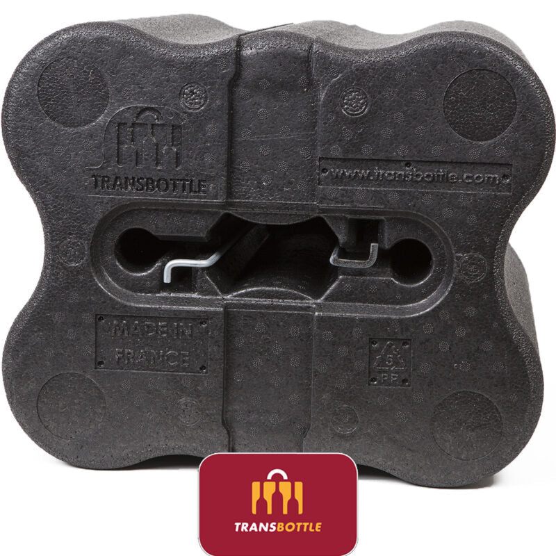 Case de Proteção de Garrafas de Vinho e Cadeado em Tecido Vermelho Inviolável TSA