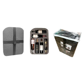 Kit de espuma protetora para 12 garrafas de vinhos