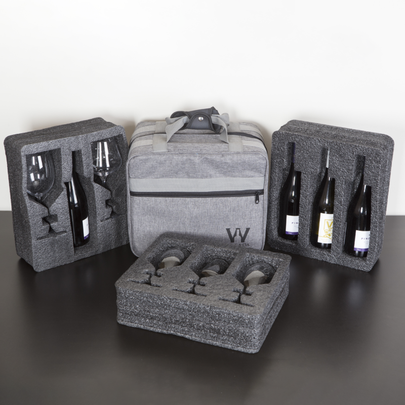 Mala EZ Trip – Bolsa Pequena Com Espuma Protetora De Garrafas e Taças